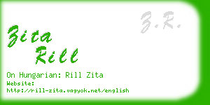 zita rill business card